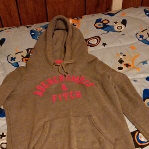 Abercrombie And Fitch, Women's Gray And Pink Hoodie Size S, In Good Condition.